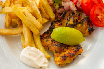 escalopes de poulet grillées