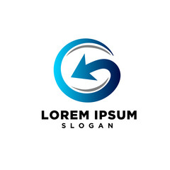 G Letter Globe Arrow