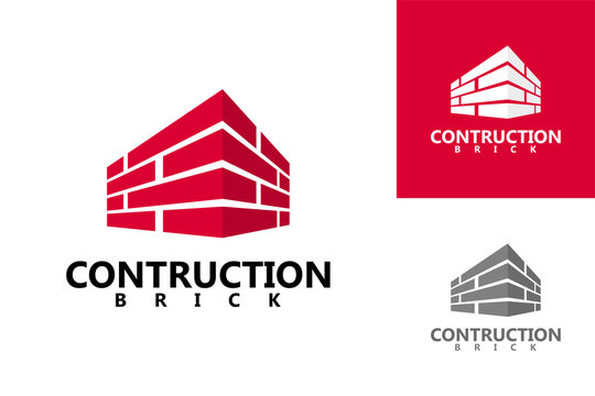 Brick Contruction Logo Template Design