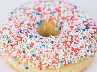 Fresh made Donuts (close-up shot)