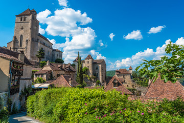 Obraz premium Saint Cirq Lapopie in Lot, France