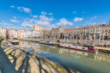 Canal de la Robine in Narbonne, France