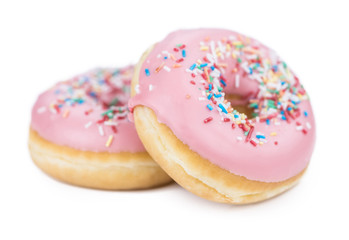 Donuts isolated on white background
