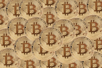 many golden bitcoins