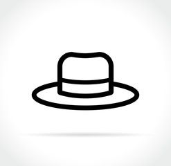hat icon on white background