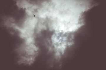 Sky and Heavy Clouds Retro