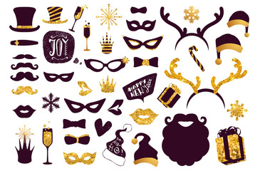 Christmas Cartoon Photo Booth Props collection.