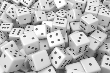 Dice. 3d rendering.