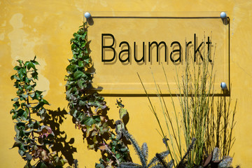 Obraz premium Schild 233 - Baumarkt
