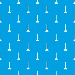 Toilet plunger pattern seamless blue