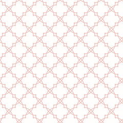 Seamless pink ornament in arabian style. Geometric abstract background. Pattern for wallpapers and backgrounds