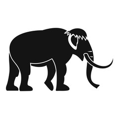 Mammoth icon, simple style