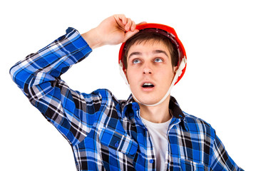 Young Man in Hard Hat
