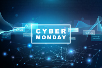 Cyber Monday - Blue Banner
