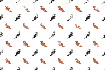 pattern from the images of abstract feathers. grunge background.