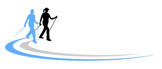 Fototapeta premium Nordic Walking - 87