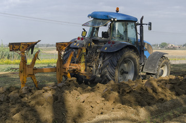 View of a tractor