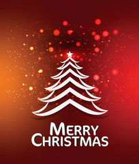 Merry Christams Background Wtih Tree