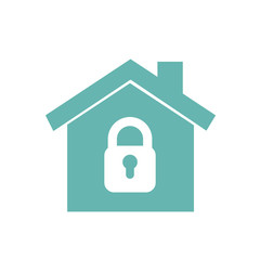 Home security icon technology safety symbol
