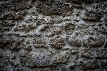 Texture on an antique wall made from stones