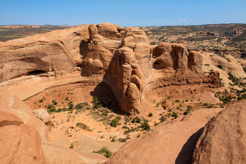 Arches National Park: Typical rock formation near Delicate Arch