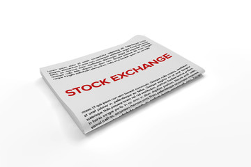 Stock Exchange on Newspaper background