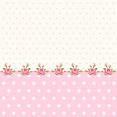 Cute shabby chic floral background for your decoration