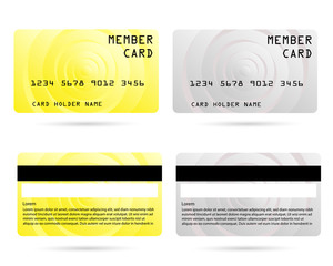 Obraz premium member card, business VIP card, design for privilege member,vector