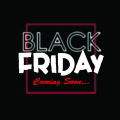 Black Friday sale inscription symbol. Black Friday banner design template. Vector illustration