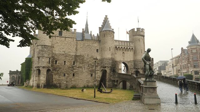 Fortress 'Het Steen' in Antwerp, Belgium.