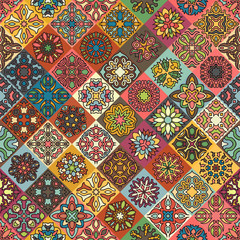 Seamless pattern. Vintage decorative elements. Hand drawn background. Islam, Arabic, Indian, ottoman motifs. Perfect for printing on fabric or paper.