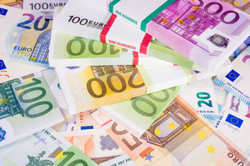 Euro Money. Cash. Euros.  Business concept