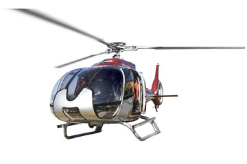 helicopter isolated on white background