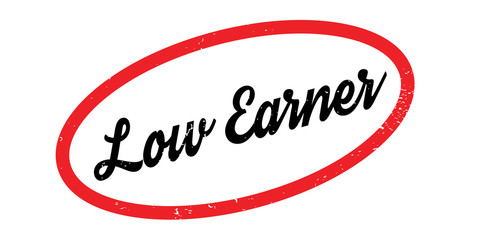 Low Earner rubber stamp. Grunge design with dust scratches. Effects can be easily removed for a clean, crisp look. Color is easily changed.
