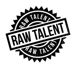 Raw Talent rubber stamp. Grunge design with dust scratches. Effects can be easily removed for a clean, crisp look. Color is easily changed.