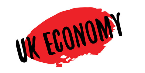 UK Economy rubber stamp. Grunge design with dust scratches. Effects can be easily removed for a clean, crisp look. Color is easily changed.