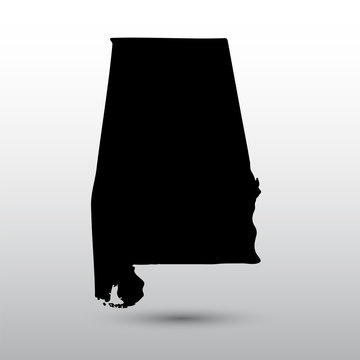 Map of the U.S. state of Alabama