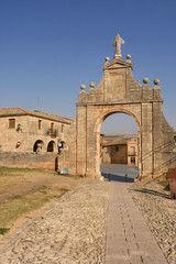 Entrance of Santa Maria la Mayor, Sasamon, Spain