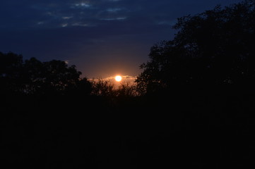 sun goes down