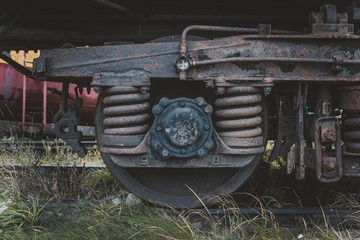 Rusted, broken and abandoned trains