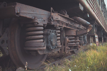 Rusted, broken and abandoned trains
