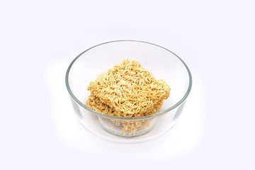 Instant noodles on the white background, Instant noodles isolate
