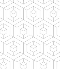 REGULAR GEOMETRIC SEAMLESS VECTOR PATTERN. MODERN STYLIST TEXTURE WITH MONOCHROME TRELLIS. REPEAT GRID BACKGROUND