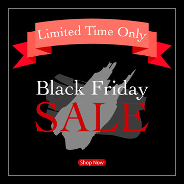 Black friday sale.  Sale discount background for store, online shop.   Shop now button
