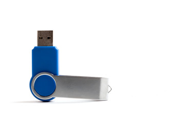 Usb flash card isolated on white background