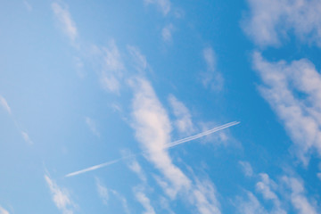 Trace from two planes in the sky