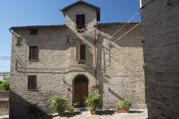 Corinaldo (Marches, Italy) at morning