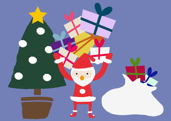 サンタクロース　クリスマスのイメージ