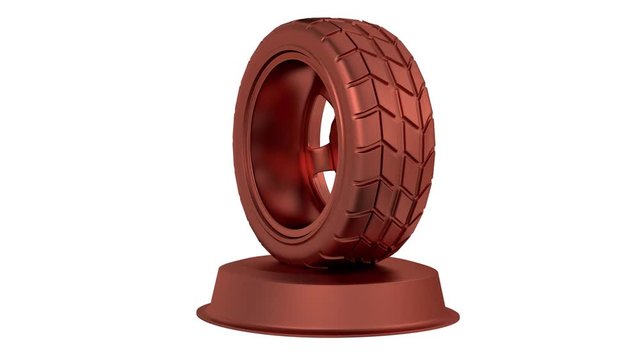 Sport Wheel Bronze Trophy in Infinite Rotation