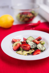 Salad with strawberries